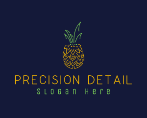 Sweet Pineapple Fruit  logo design