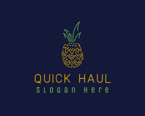 Sweet Pineapple Fruit  logo design