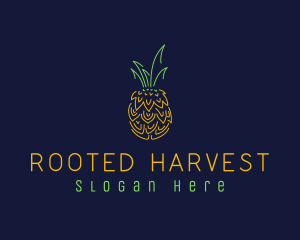 Sweet Pineapple Fruit  logo design