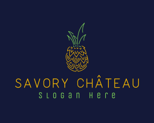 Sweet Pineapple Fruit  logo design