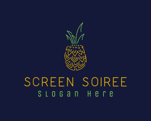 Sweet Pineapple Fruit  logo design