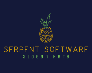 Sweet Pineapple Fruit  logo design