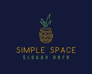 Sweet Pineapple Fruit  logo design