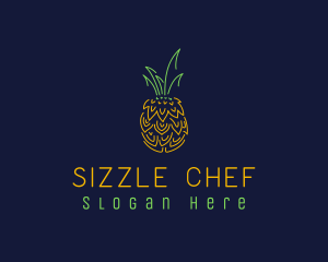 Sweet Pineapple Fruit  logo design