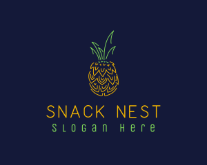 Sweet Pineapple Fruit  logo design