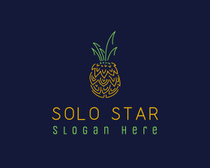 Sweet Pineapple Fruit  logo design