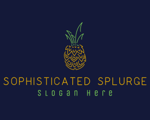 Sweet Pineapple Fruit  logo design