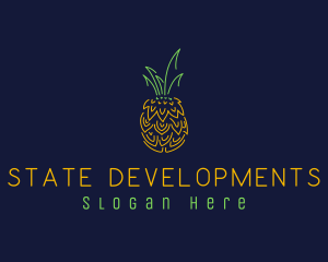 Sweet Pineapple Fruit  logo design