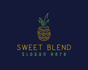 Sweet Pineapple Fruit  logo design