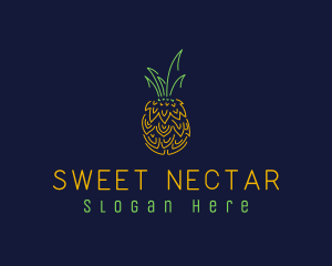 Sweet Pineapple Fruit  logo design