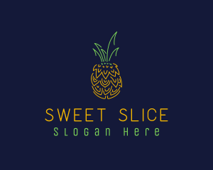 Sweet Pineapple Fruit  logo design