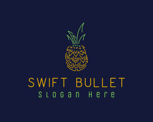 Sweet Pineapple Fruit  logo design