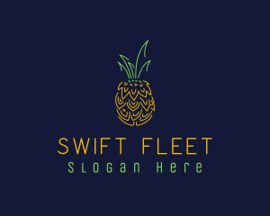 Sweet Pineapple Fruit  logo design