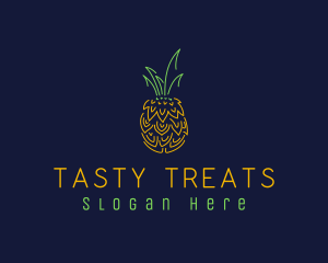 Sweet Pineapple Fruit  logo design