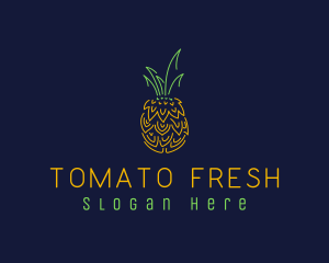 Sweet Pineapple Fruit  logo design