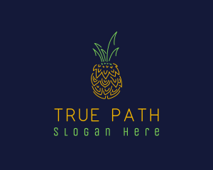 Sweet Pineapple Fruit  logo design