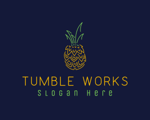 Sweet Pineapple Fruit  logo design