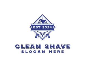 Pressure Washer Cleaning logo design