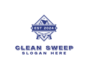 Pressure Washer Cleaning logo design