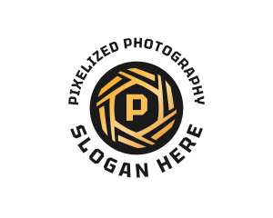 Camera Shutter Studio Photography logo design