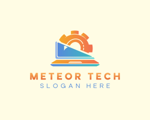 Tech Laptop Computer logo design