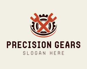 Wrench Gear Mechanic logo design