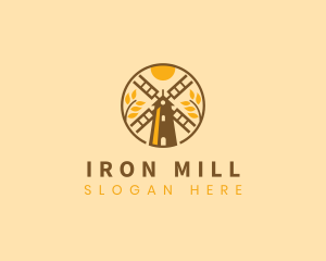 Wind Mill Wheat logo design