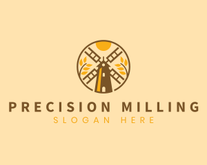 Wind Mill Wheat logo design