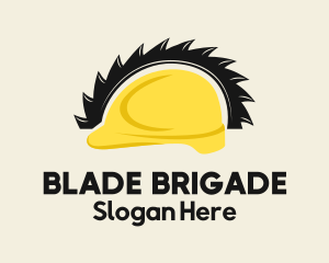 Hard Hat Saw Blade logo design