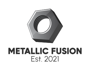 Metal Nut Hardware logo design