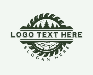 Woodwork Logging Saw logo