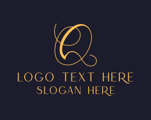 Calligraphy - Calligraphy Letter Q logo design