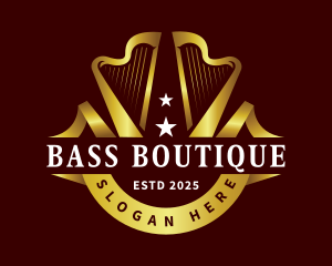 Harp Music Instrument logo
