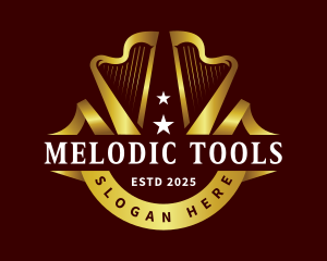 Harp Music Instrument logo