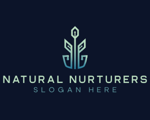 Eco Plant Tech Startup Logo