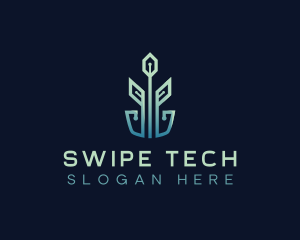 Eco Plant Tech Startup logo design