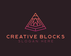 Abstract Pyramid Agency logo design