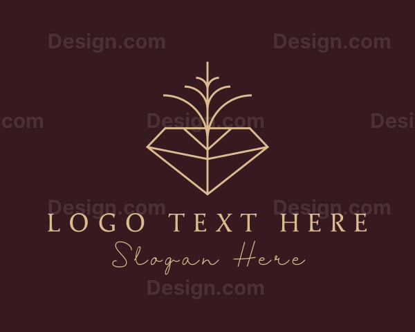 Elegant Gemstone Diamond Logo