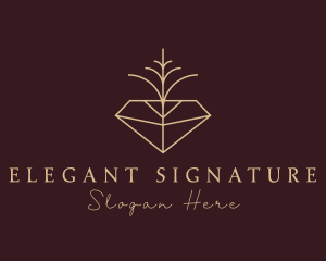 Elegant Gemstone Diamond   logo design