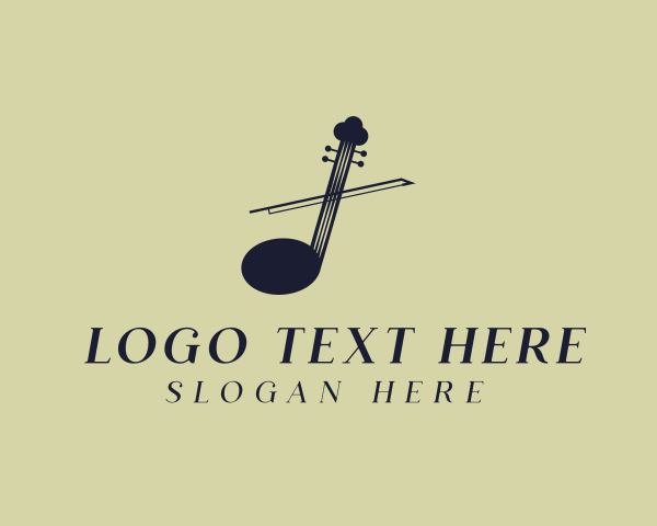Violin logo example 4