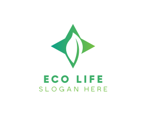 Star Leaf Plant logo design