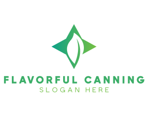 Star Leaf Plant logo design