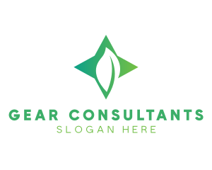 Star Leaf Plant logo design