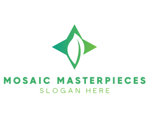 Star Leaf Plant logo design