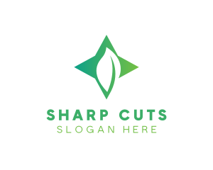 Star Leaf Plant logo design