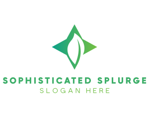 Star Leaf Plant logo design