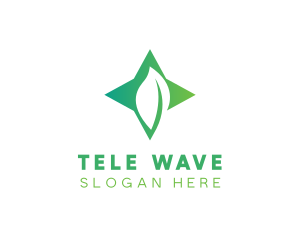 Star Leaf Plant logo design