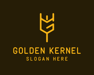 Letter G Trident logo