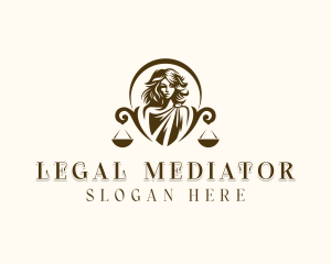 Legal Justice Woman logo design