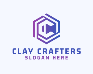 Business Hexagon Letter C logo design